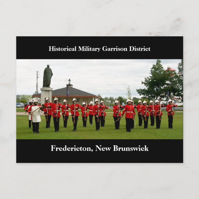 Military Show at Garrison District, Fredericton Postcard (Front)