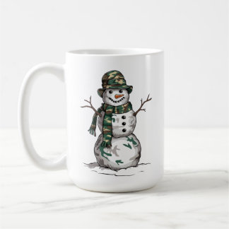 Military Snowman  Coffee Mug