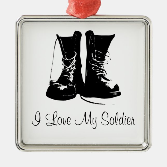 Military Soldier Veteran Keepsake Ornament (Front)