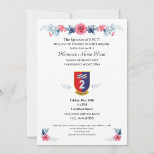 Military Spouse Farewell Invitation Download