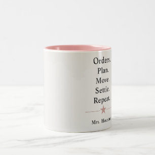 Military Spouse Life Funny  Two-Tone Coffee Mug