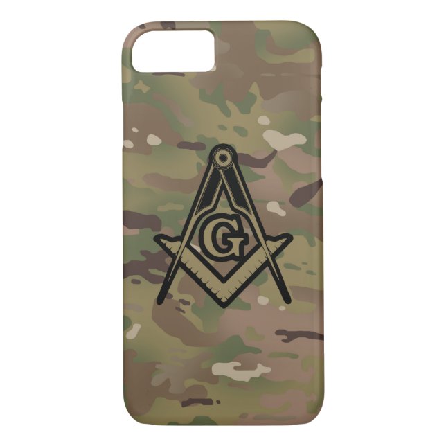 Military Square Compass Case-Mate iPhone Case (Back)