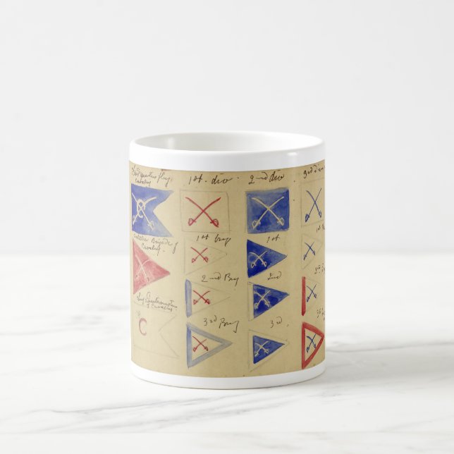 Military Standards of the Cavalry During Civil War Coffee Mug (Center)
