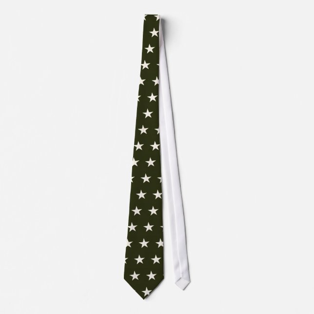 military star on green tie (Front)