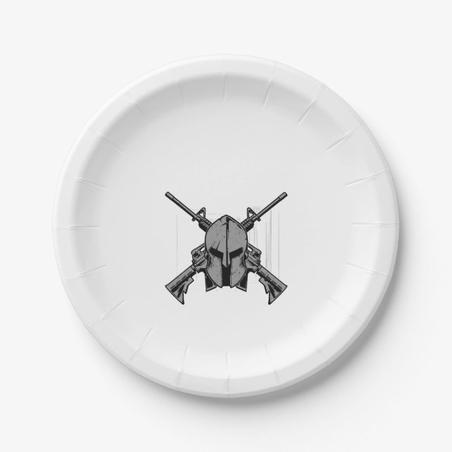 Military strengh  paper plate (Front)
