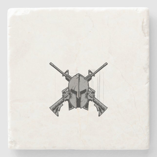Military strengh  stone coaster (Front)