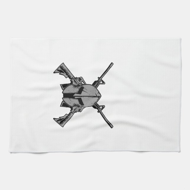 Military strengh  tea towel (Horizontal)