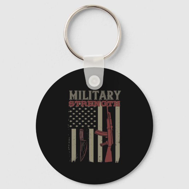 Military Strength Key Ring (Front)