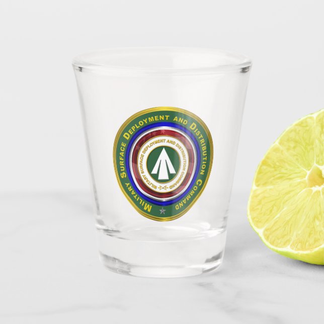 Military Surface Deployment Distribution Command Shot Glass (Front)