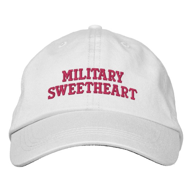 Military Sweetheart Embroidered Hat (Front)