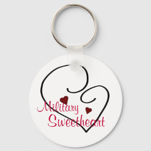 Military Sweetheart Key Ring