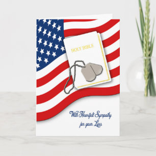 Military Sympathy Card