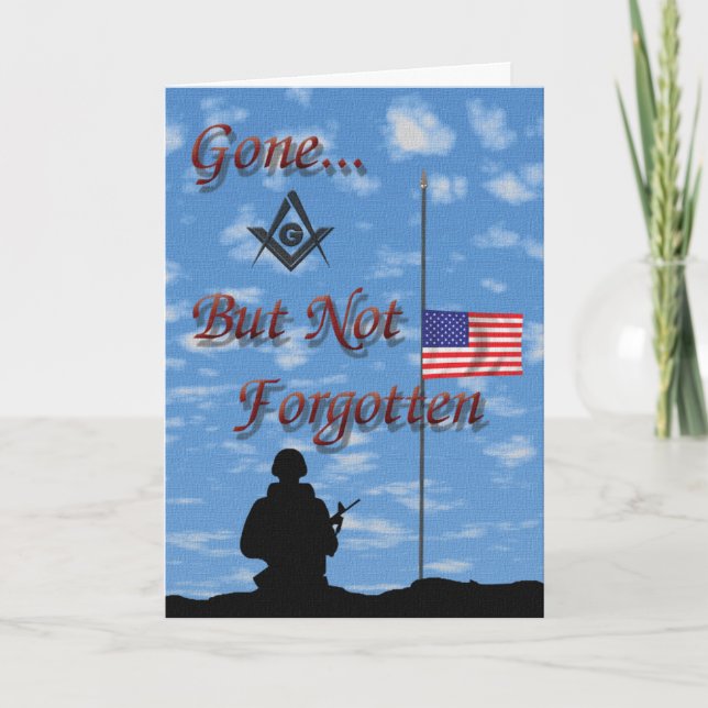 Military Sympathy Card (Front)