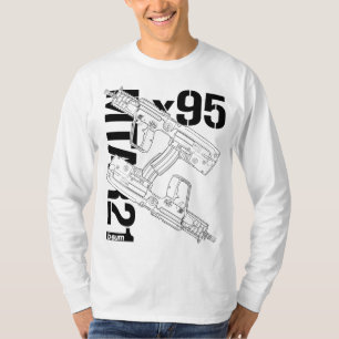military t-shirts IWI X95 Rifle