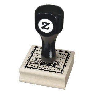 Military Tampon: "CALL ME MY COMMANDER" Rubber Stamp