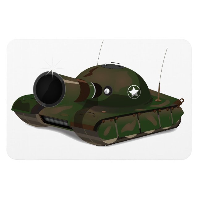 Military Tank Magnet (Horizontal)