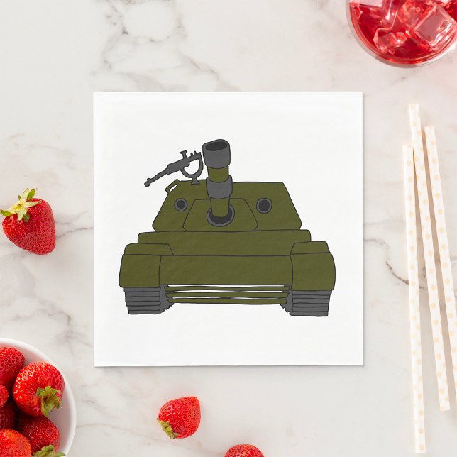 Military Tank Napkin (Creator Uploaded)