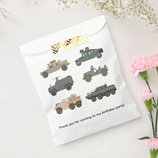Military Tanks Favor Bags (Sealed)