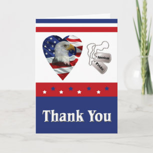Military Thank You Card