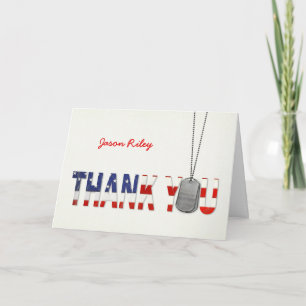 Military Thank You Card