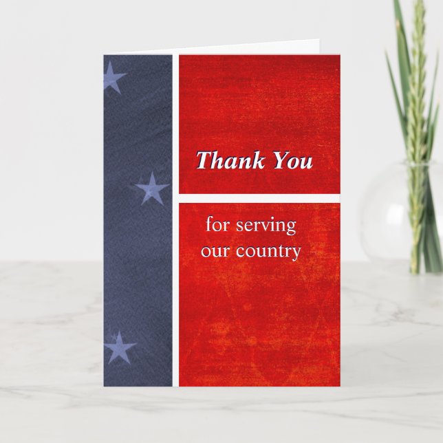 Military Thank You For Serving Our Country Custom (Front)