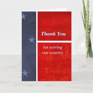 Military Thank You For Serving Our Country Custom