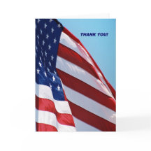 Military Thank You Greeting Card