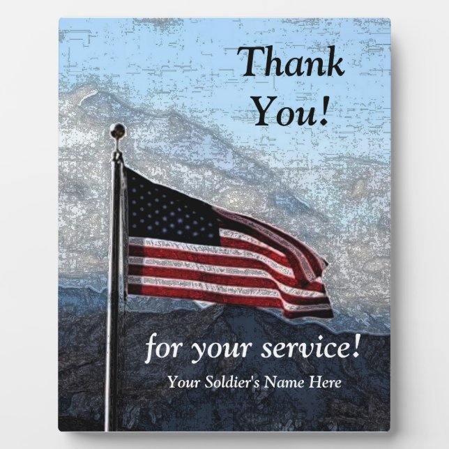 Military Thank You Plaque (Front)