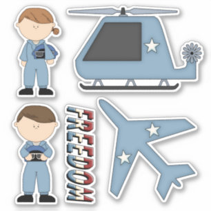 Military Themed Air Force Stickers