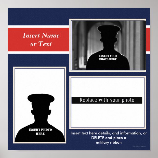 Military Themed Photo Collage Poster (Front)