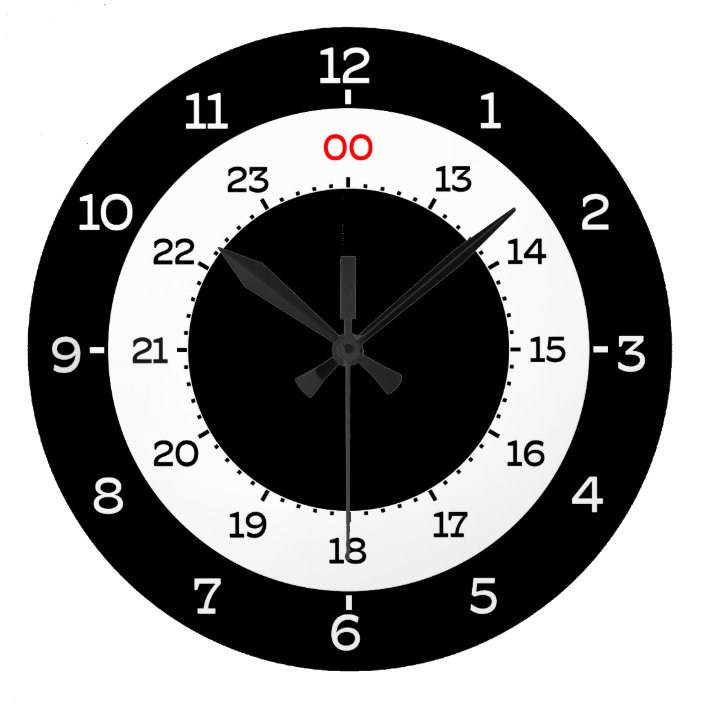 military-time-12-hour-format-large-clock-zazzle-co-uk