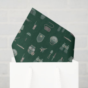 Military Tissue Paper, Army Gift Wrap, Camouflage Paper