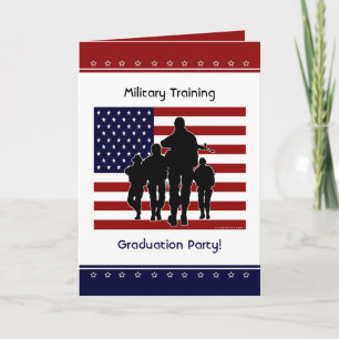 Military Training Graduation Party Custom Invite