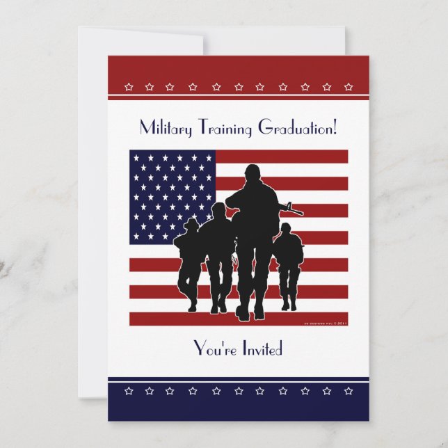 Military Training Graduation Personalised Invite (Front)