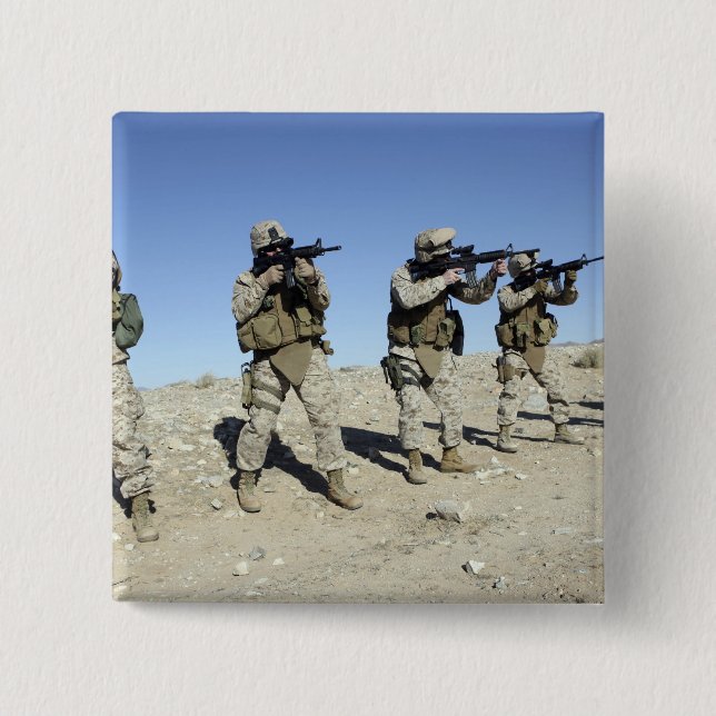 Military Transistion Team members 15 Cm Square Badge (Front)