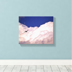 Military Transport Aeroplane by Shirley Taylor Canvas Print