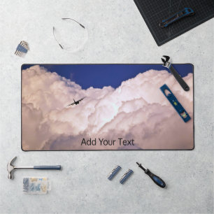 Military Transport Aeroplane by Shirley Taylor Desk Mat