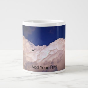 Military Transport Aeroplane by Shirley Taylor Large Coffee Mug