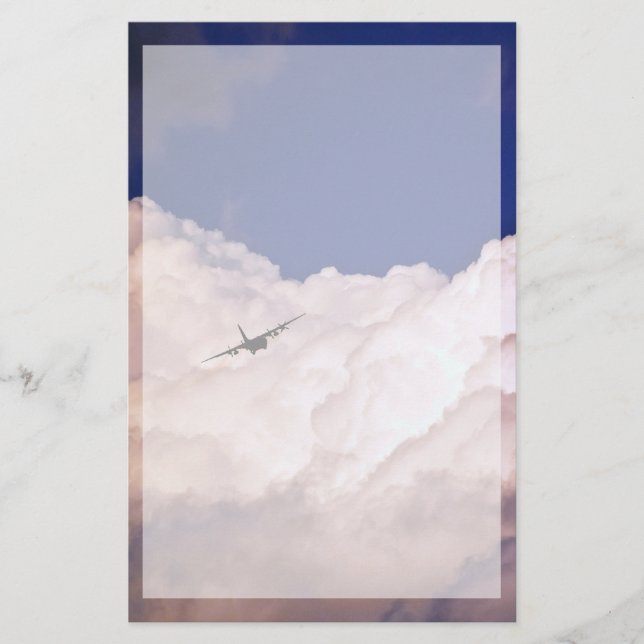 Military Transport Aeroplane by Shirley Taylor Stationery (Front)