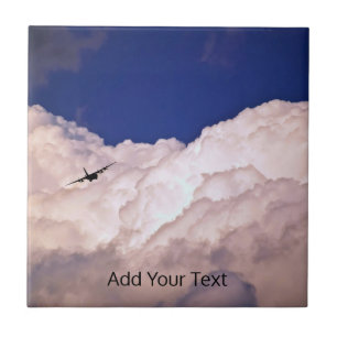 Military Transport Aeroplane by Shirley Taylor Tile