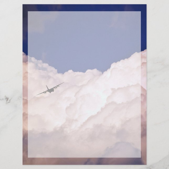 Military Transport Aeroplane by STaylor Letterhead (Front)