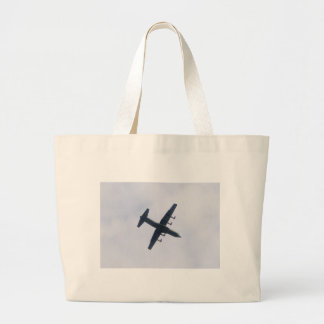 Military Transport Aircraft Large Tote Bag