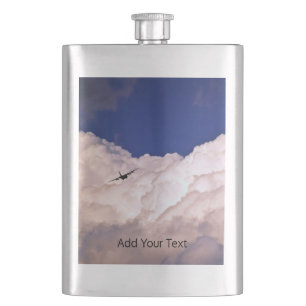 Military Transport Airplane by Shirley Taylor Hip Flask