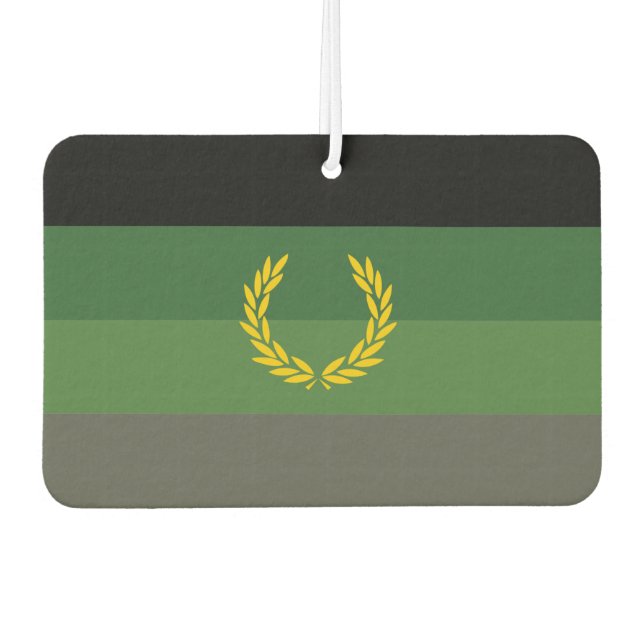Military Uniform Pride Flag Car Air Freshener (Front)