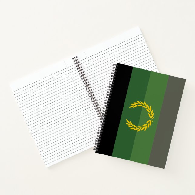 Military Uniform Pride Flag Notebook (Inside)