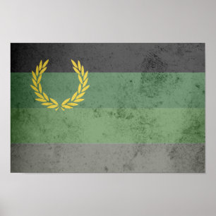 MILITARY UNIFORM PRIDE FLAG POSTER