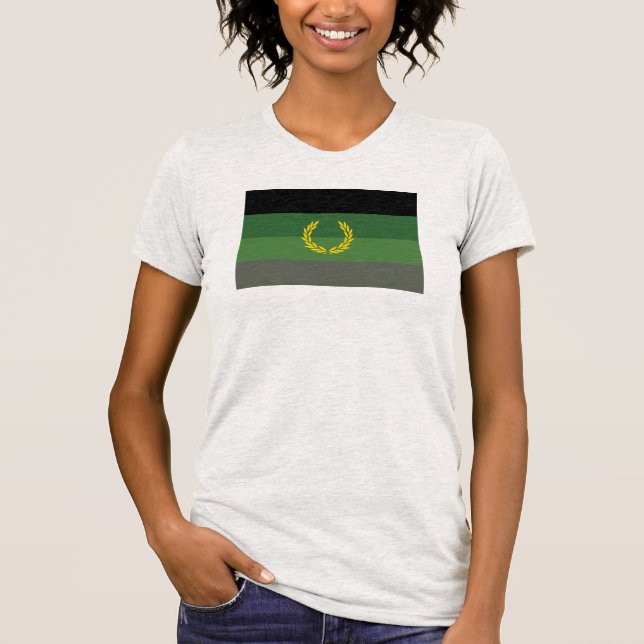 Military Uniform Pride Flag T-Shirt (Front)