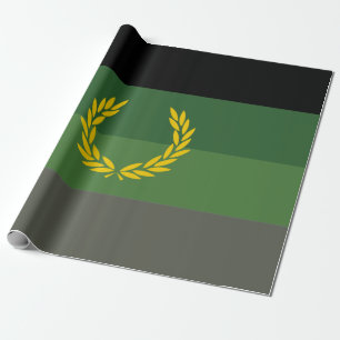 Military Uniform Pride Flag Wrapping Paper