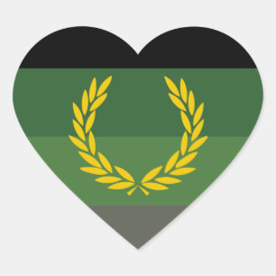 MILITARY UNIFORM PRIDE HEART STICKER