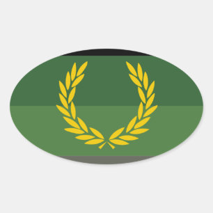 MILITARY UNIFORM PRIDE OVAL STICKER